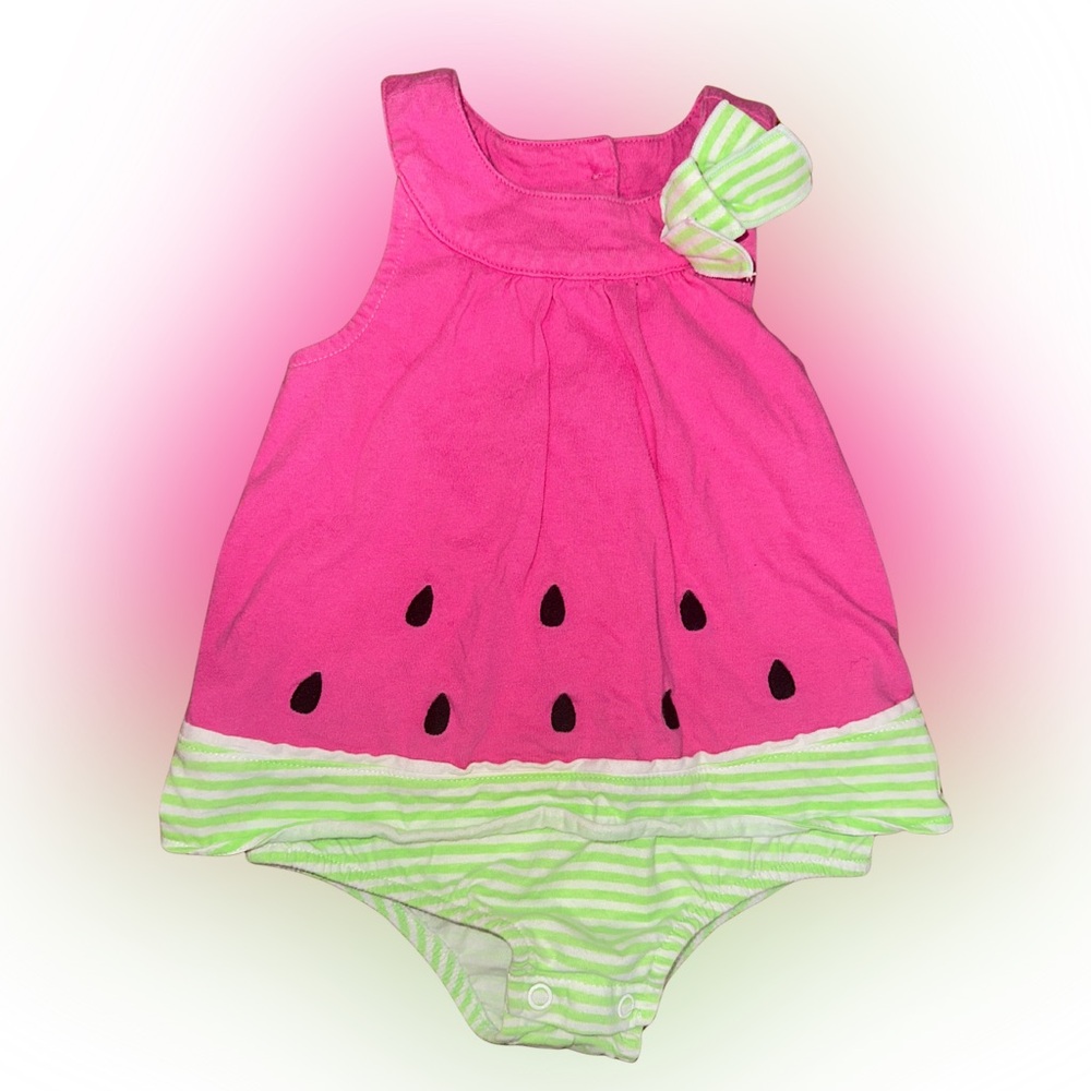 Pink Watermelon Baby Dress